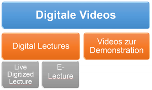 Schaubild zu Formen von Digitalen Videos